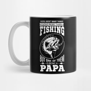 papa fishing shirt love more than fishing shirt gift Mug